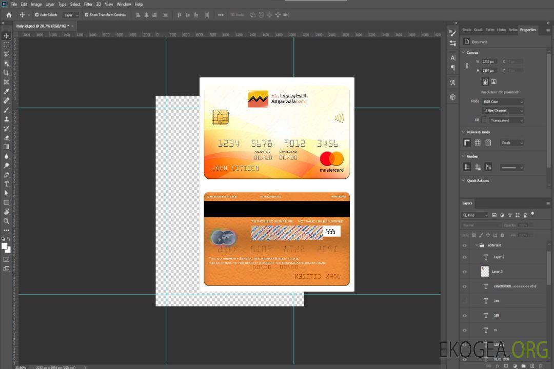 Sénégal Attijariwafa Bank mastercard template Sénégal Attijariwafa Bank mastercard template